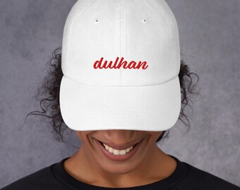 Dulhan Embroidered Hat: Indian Bride Gift, Bachelorette Party