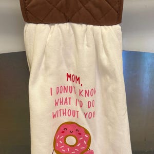 Mother Towel With Potholder Top