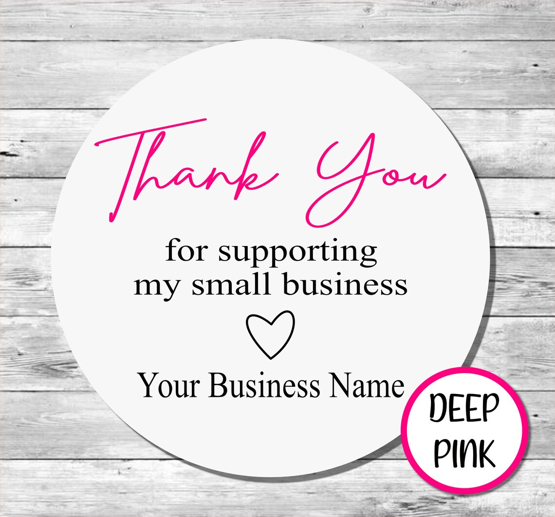 Personalizado Gracias por apoyar a mi pequeña empresa Etsy