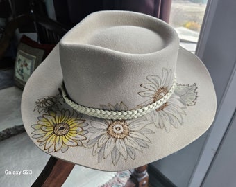 Sunflower Felt Hat