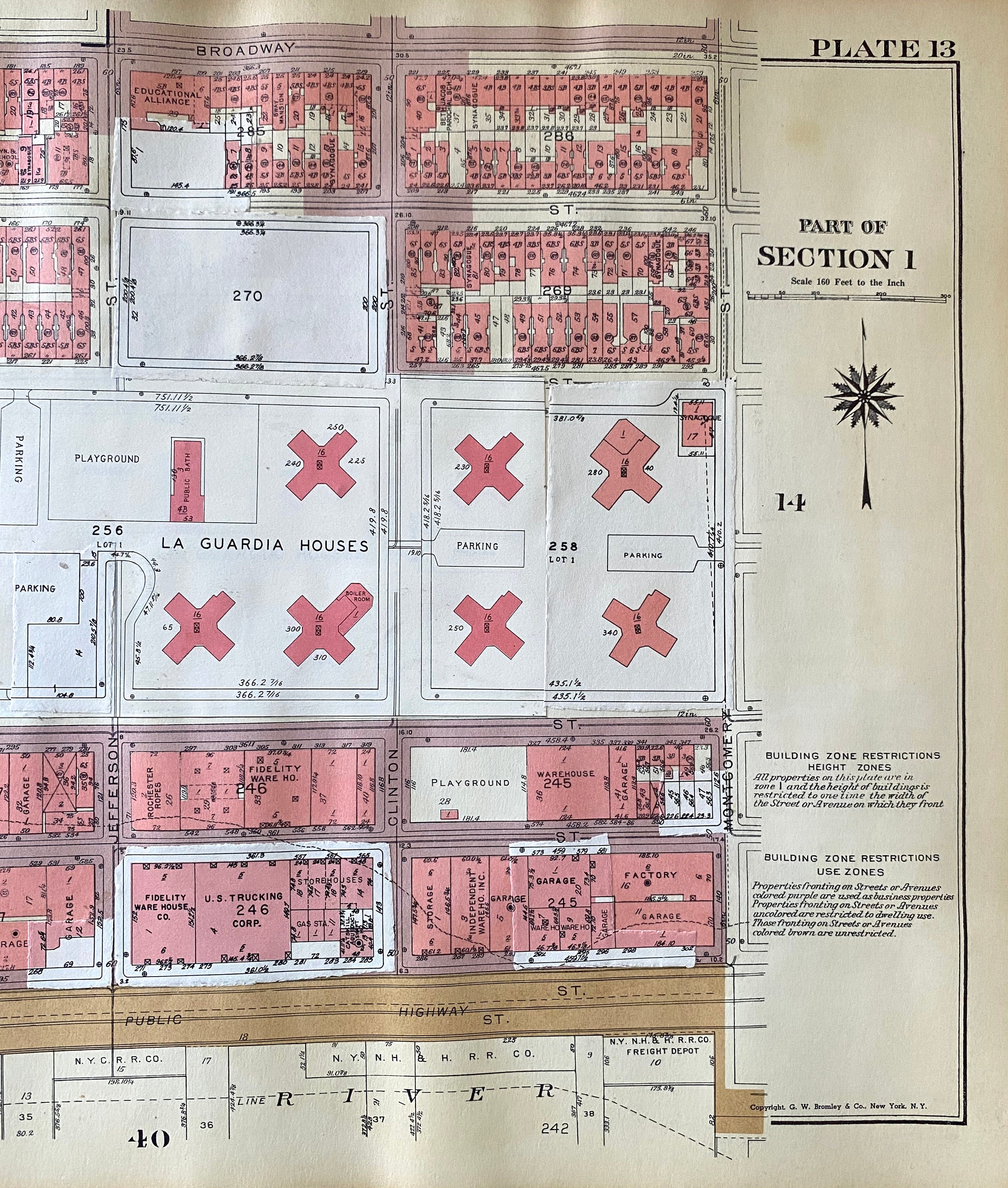 P13/14 Lower East Side, Housing Projects, East River Park Antique