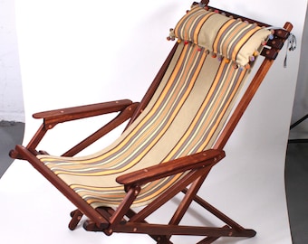 Replacement Sling For Wood Beach Deck, Classic Beach Chair Replacement Sling