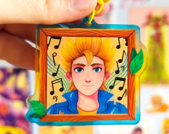 Sam Stardew Valley Vrijgezellenportret Sleutelhanger Bedel