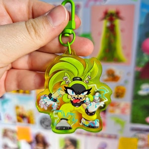 Surge the Tenrec Colourful Gradient Acrylic Keychain Charm