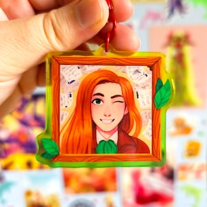 Elliott Stardew Valley Bachelor Portrait Keychain Charm