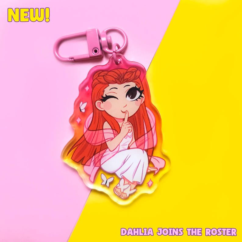 Phoenix Wright Ace Attorney Chibi Colourful Gradient Acrylic Keychains Miles Edgeworth Maya Fey Apollo Justice TGAA image 2