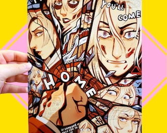 Annie Leonhart AOT SNK Attack on Titan Impresión A4 inspirada en Ataque a los Titanes