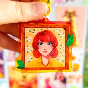 Penny Stardew Valley Bachelor Portrait Keychain Charm