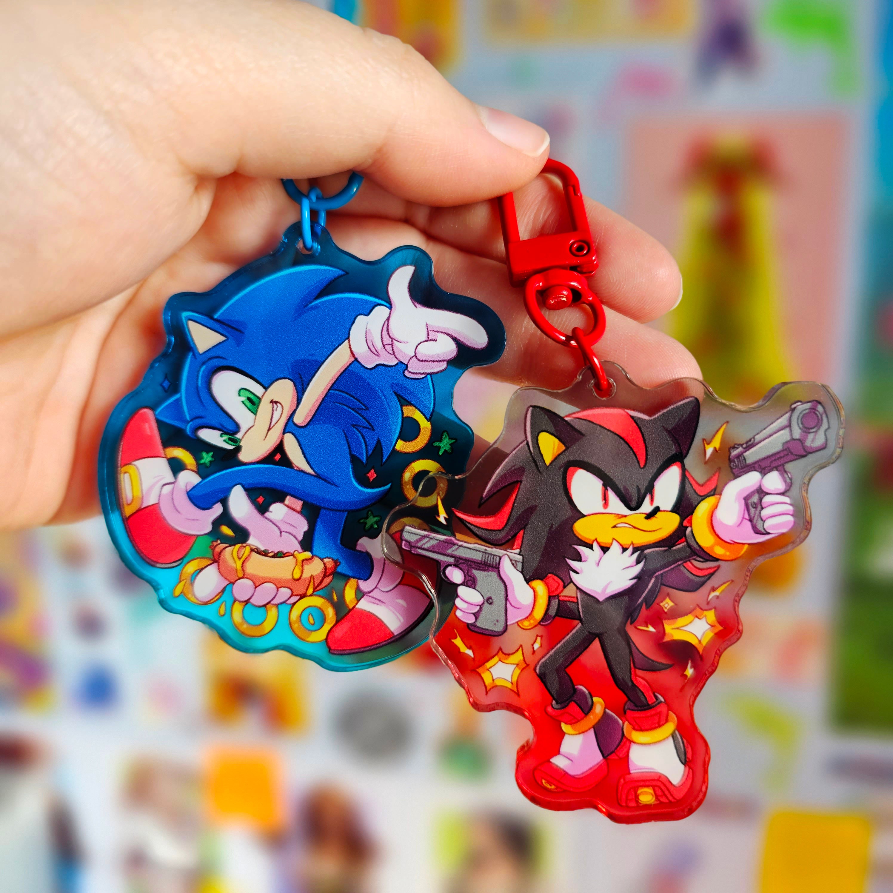 ソニック・ザ・ヘッジホッグ カラフルグラデーションアクリルキー