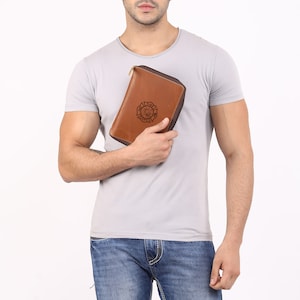 Funda de diario de cuero grabada, portafolios A5 personalizado, los mejores obsequios corporativos para clientes, diario de cuero con logotipo personalizado y monograma