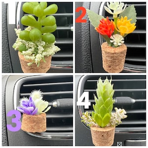 CAR AIR FRESHENER Plant Vent Clip Car Accessories Car Oil Diffuser