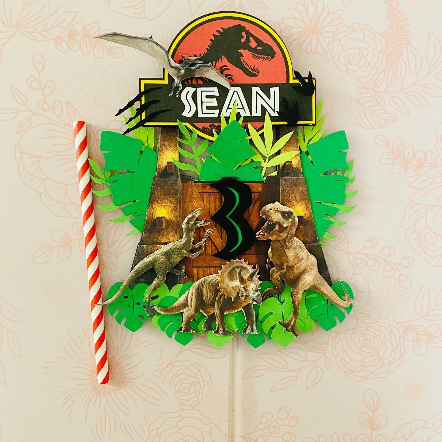 Jurassic World Jurassic Park Cake Topper Etsy