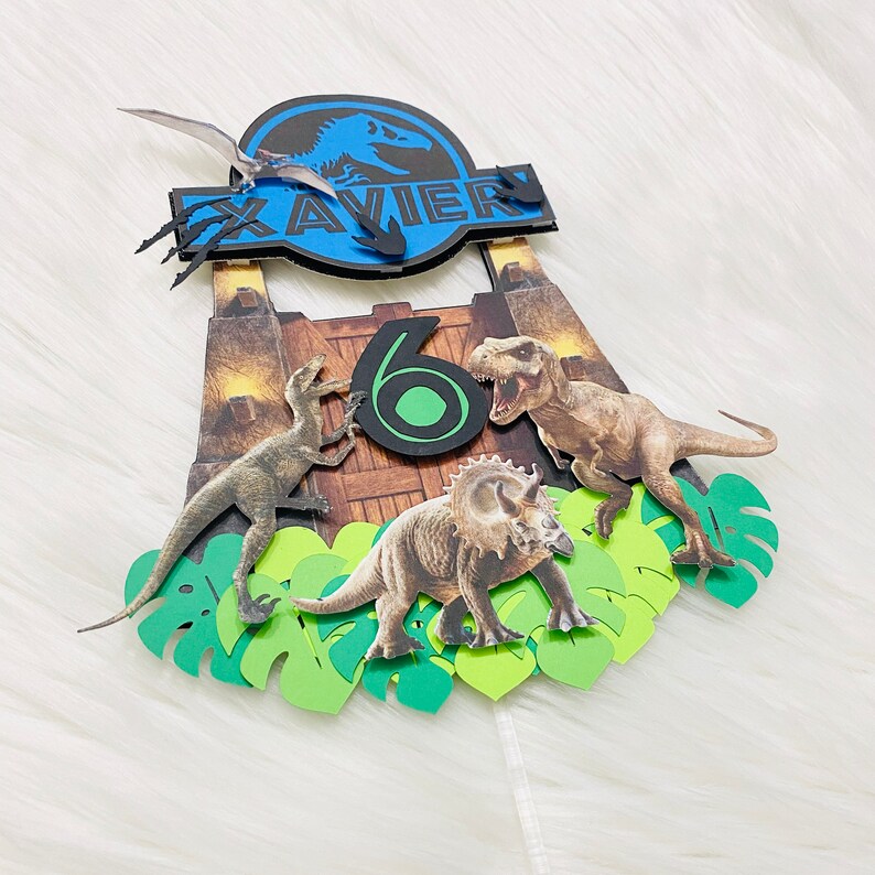 Jurassic World Jurassic Park Cake Topper Etsy