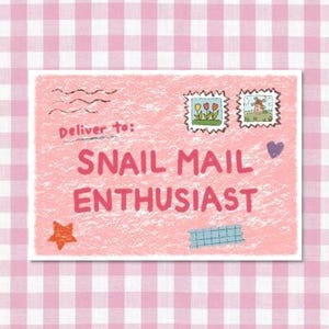 Handgemaakte snailmailsticker, junkjournaal, aangepaste stickers, leuke stickers, coquettestickers, Kindle-stickers, envelopsticker, penvriendje