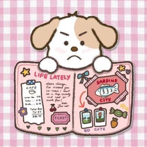 Sticker pour chien fait main, Journal indésirable, Stickers personnalisés, Stickers mignons, Stickers coquettes, Stickers Kindle, Sticker chien