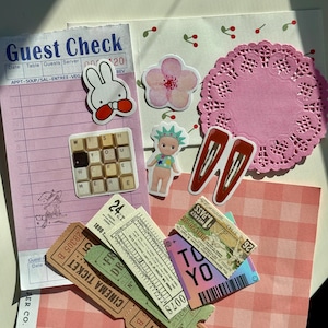 Mystery Junk Journal Kit: Ephemera, Stickers, and Paper