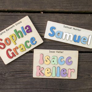 Name Puzzle | 1st Birthday Gift | Personalize Puzzle | Wooden Toys for Toddler Gift | Montessori Toys | Baby Gift | Baby Girl | Baby Boy