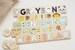 Animals Personalized Wooden Name Puzzle With Pegs, Gifts For Kids, Custom Name Baby Shower Gift, Newborn, Toddler Name Toys, First Birthday 