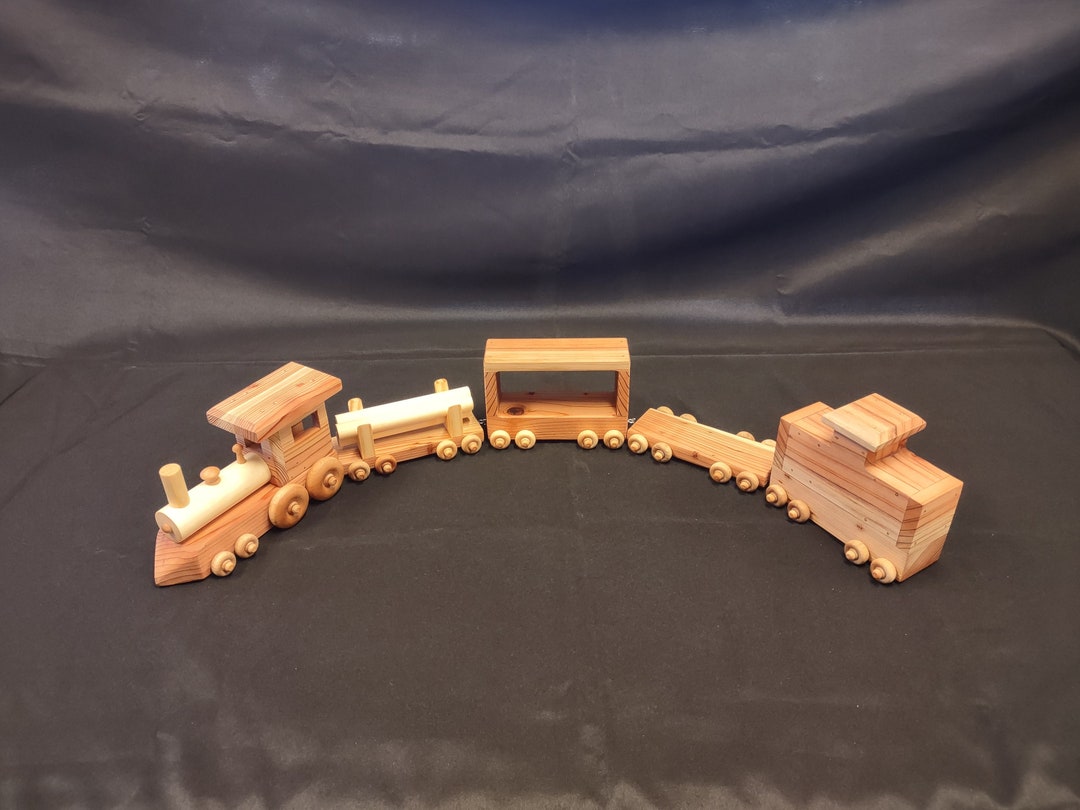 argos toys wooden train set