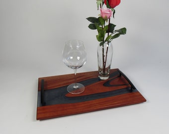 Serving Tray/Epoxy Serving Tray/Serving Board/Charcuterie Board/Epoxy Charcuterie Board/River Epoxy Board