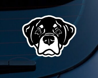 Rottweiler Car Decal, Rottweiler Car Decal, Rottie Sticker, Rottweiler Gift, Rottweiler Mom