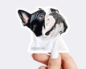 Boston Terrier sticker, Boston Terrier Car Decal, Boston Terrier Artwork