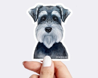 Schnauzer Sticker, Salt and Pepper Schnauzer, Schnauzer Mom, Schnauzer Gift