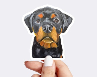 Rottweiler Sticker, Rottie Decal, Rottweiler wall art, Rottweiler bumper sticker, Rottweiler gift