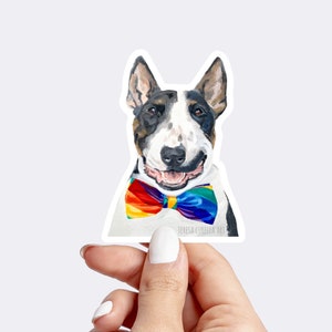 Bull Terrier Sticker: Waterproof Dog Art Decal