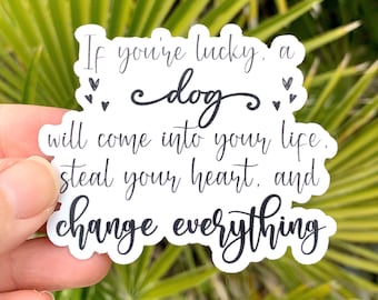 Dog mom sticker, dog rescue sticker, dog lover gift, best dog sticker