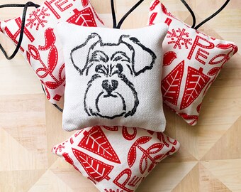 Schnauzer Ornament, Schnauzer Christmas Decor, Schnauzer Gift, Dog Ornament
