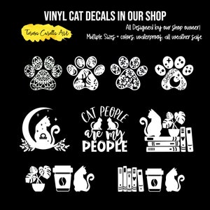 Zodiac Cat Sticker, Celestial Decal, Holographic Cat Sticker, Moon Cat Car Decal, Zodiac Sticker, Aries Virgo Sagittarius Gemini Pisces image 6