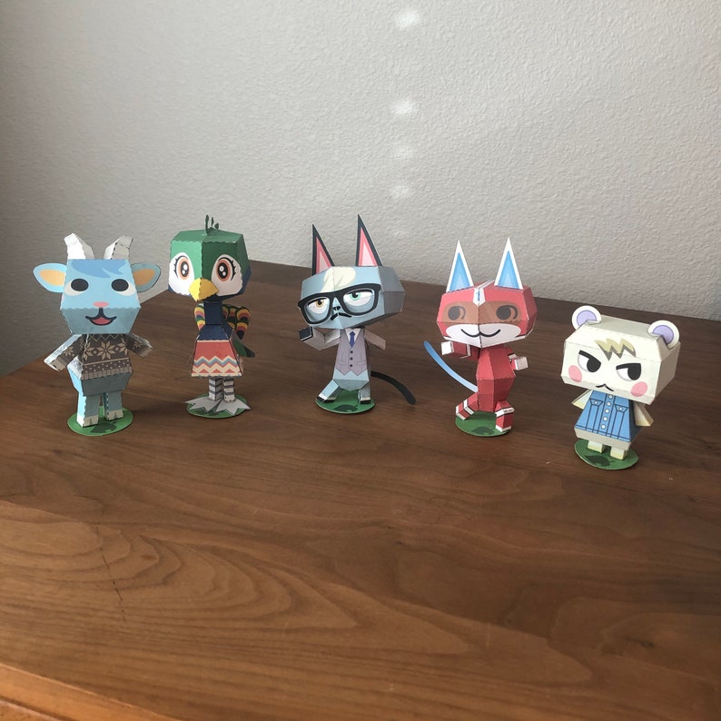Animal Crossing New Horizons Flora Villager Paper Toy Paper Etsy