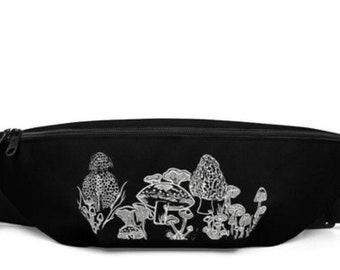 Mushroom Fanny Pack, Boho Fanny Pack, Hip Bag, Plant Lover Gift