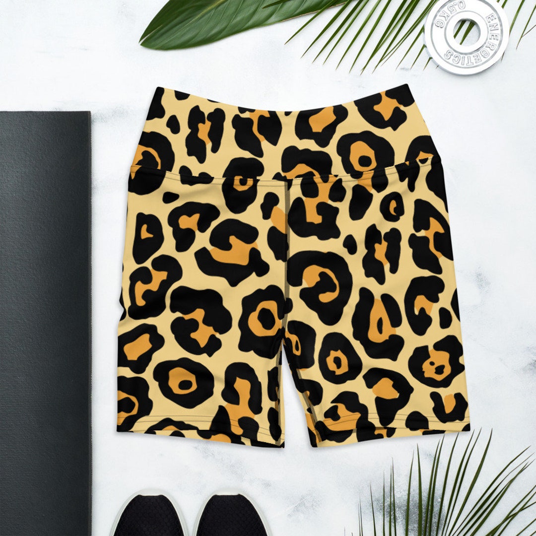 Animal Print Pleated Shorts