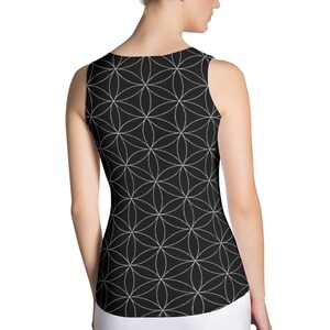Flower of Life, Sublimation Cut & Sew Tank Top, Sacred Geometry, Everyday Tank, Yoga Tank, Festival, Yogi, Seed of Life, Infinity Tank