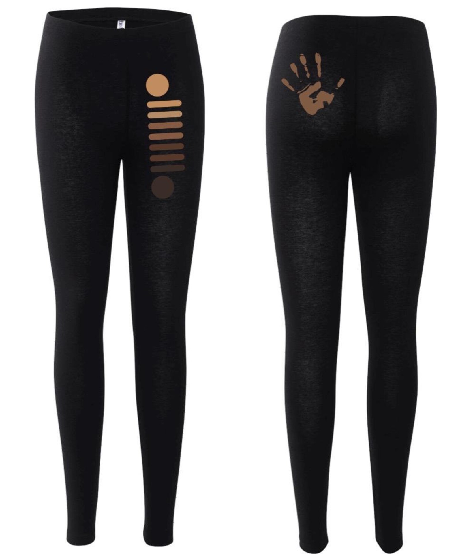 Melanated Jeep Wave leggings Etsy
