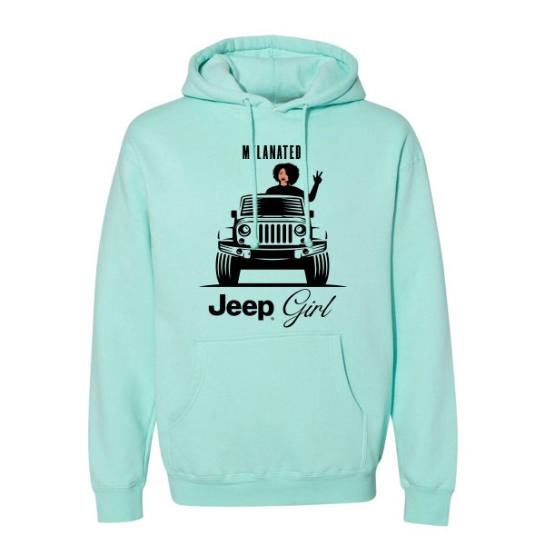 Melanated Jeep Girl Heavyweight Hoodie