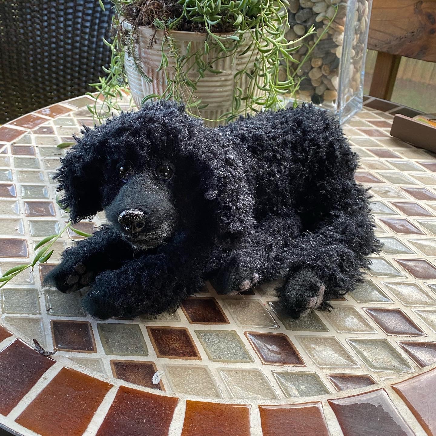 Poodle Knitting Pattern Stuffed Poodle Knit Poodle Stuffed Etsy