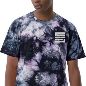 SEspider White Logo [Embroidered] - Oversized tie-dye t-shirt