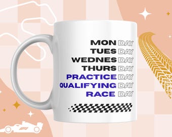 Race Weekend Mug | Racing Fan Gift | Multiple Colors