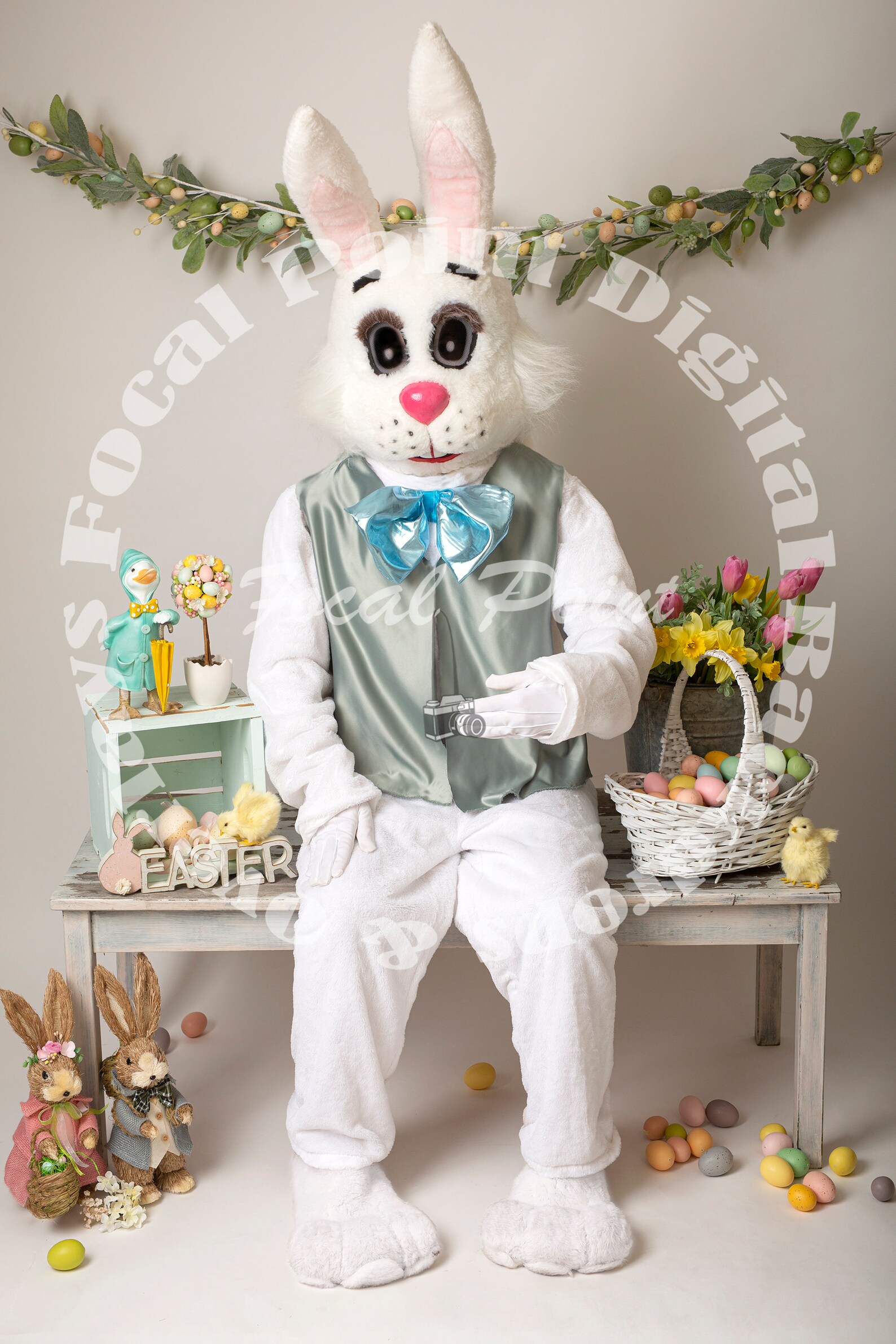 Mall Easter Bunny Easter Bunny Backdrop Easter Backdrop Etsy