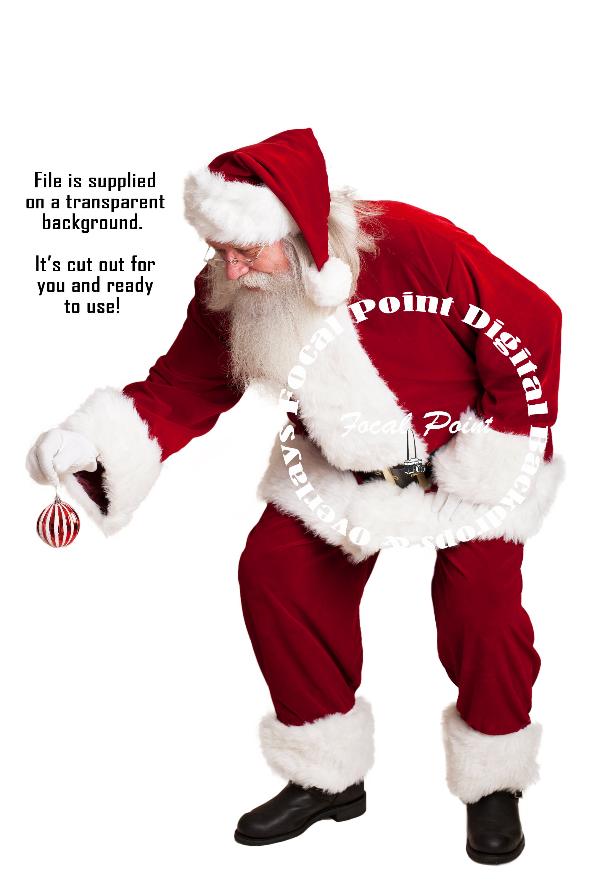 Santa Digital Backdrop Santa Digital Santa Overlay Digital - Etsy