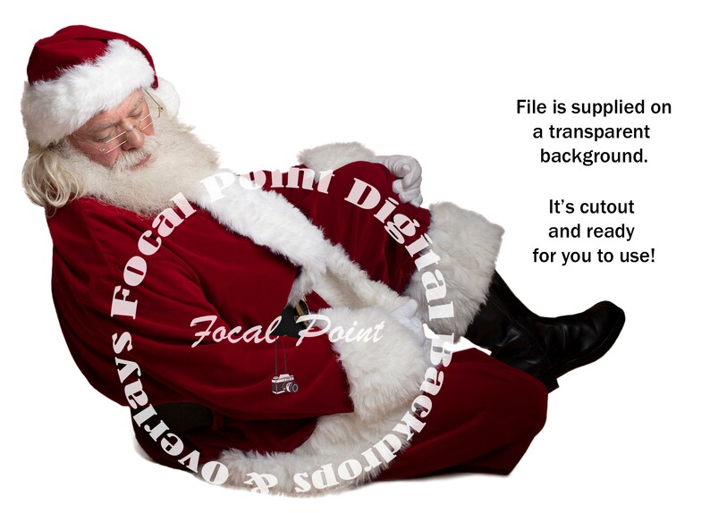 Santa Digital Backdrop Santa Digital Background Santa - Etsy