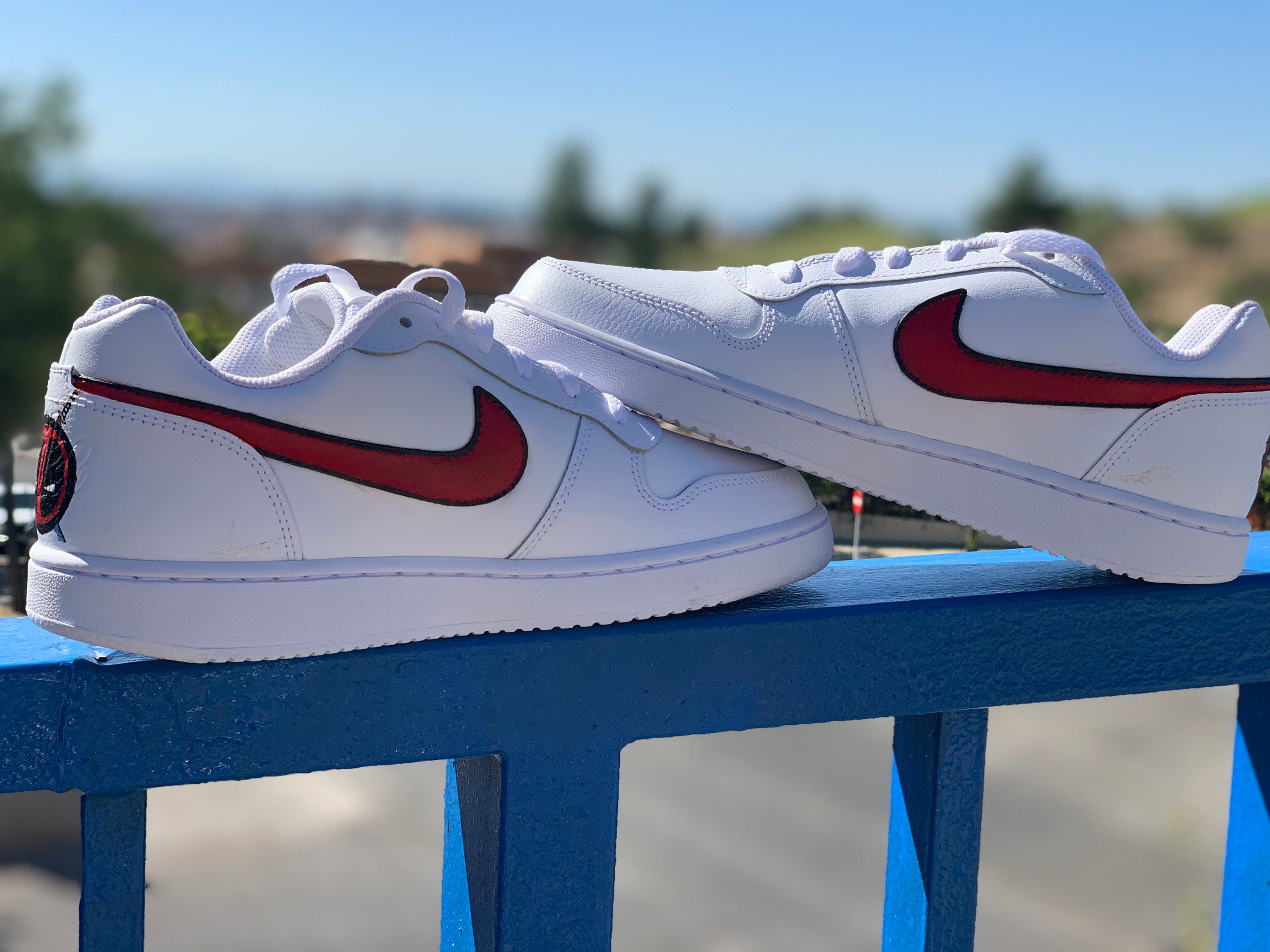 painting sneakers with angelus paint