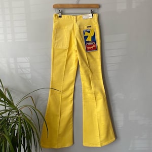Vintage Canary Yellow Corduroy 1970’s Flares
