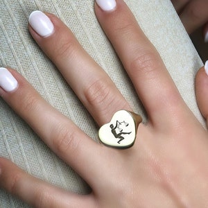 Engraved Libra Signet Ring · Gold Libra Ring · Astrology Jewelry · Gift For Her