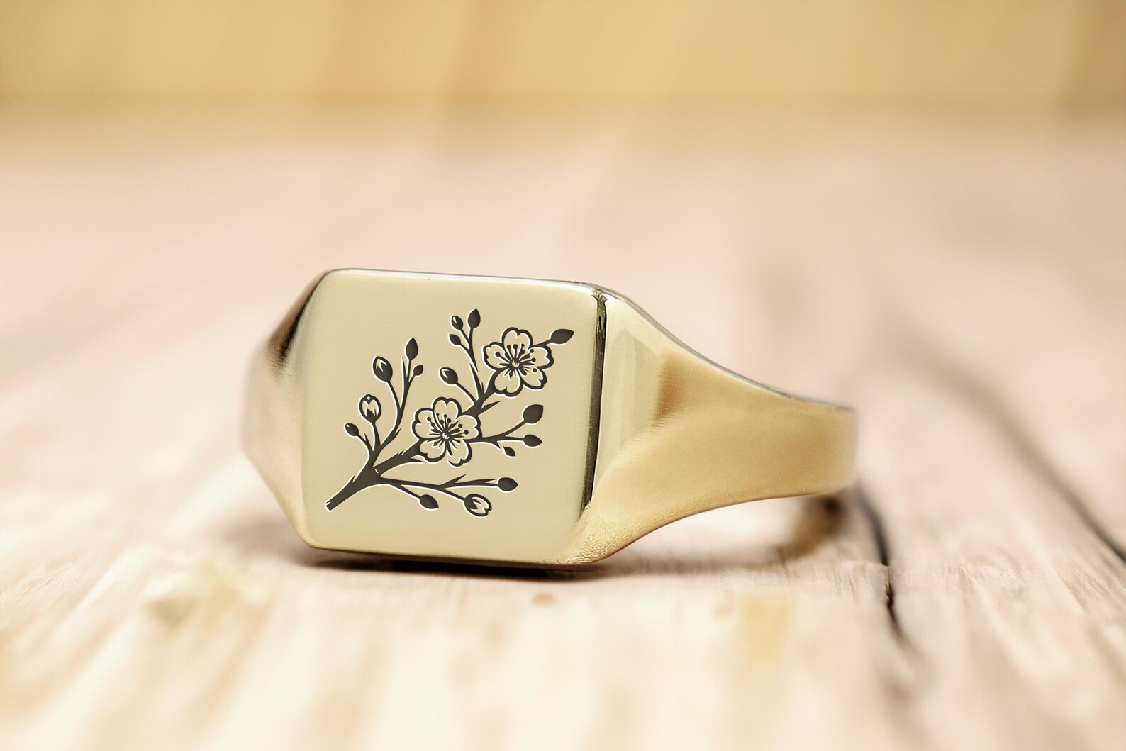 Cherry Rings Elegant Cherry Blossom Ring · Customized Cherry Ring · Personalized ...