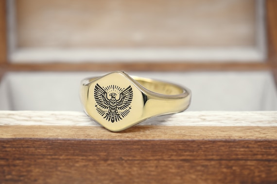 Eagle signet ring deals