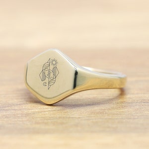 Sternzeichen Ring · Sternzeichen Ring · Geburtsmonat Ring · Sternzeichen Ring · Geschenk für Sie · Sternzeichen Siegelring · ZODIAC-E-002